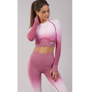 Vital Seamless ombré long sleeve crop and legging